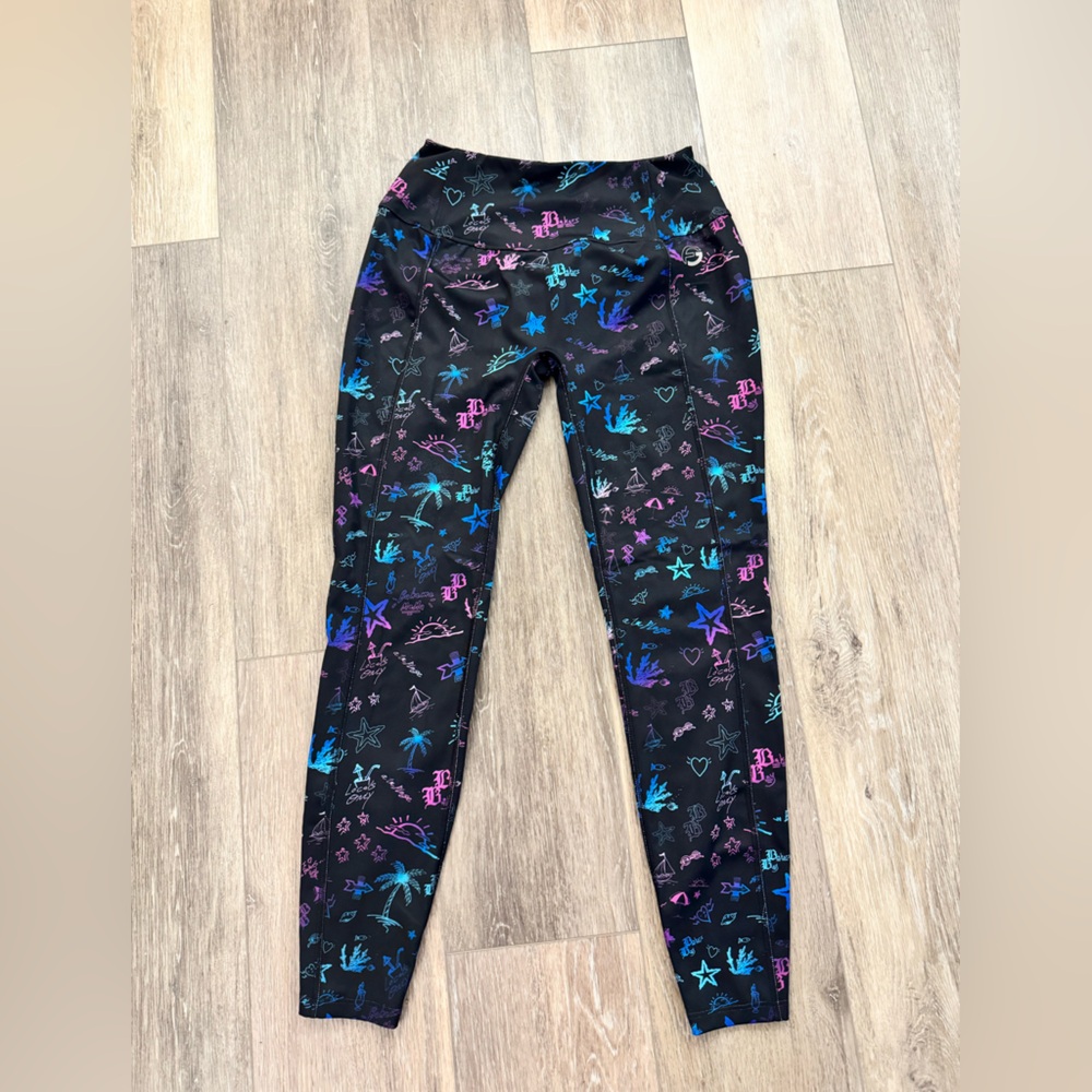 Gold Sheep Bahamas Inspired Patterned Leggings